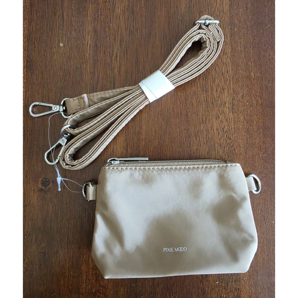 Pixie‎ Mood Women's Beige Nylon Polyester Crossbody Bag